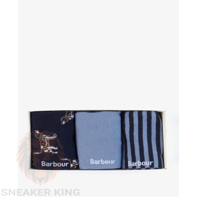 Набір шкарпеток Barbour dog striple gift set sock pack 3 шт. 
